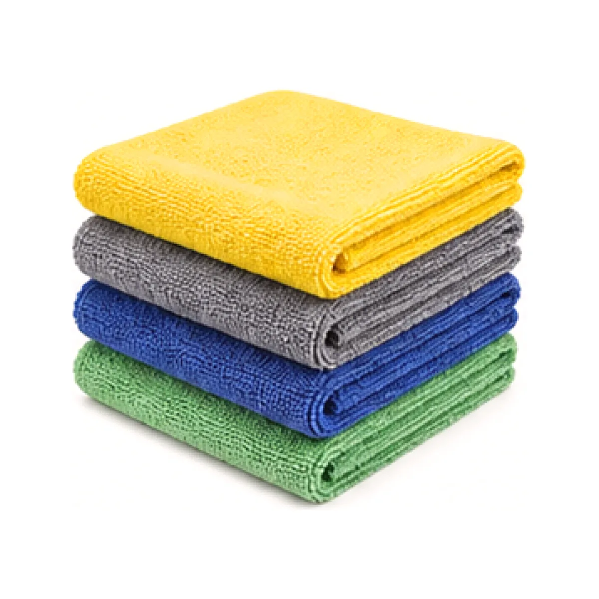 Microfibre Vehicle Cleaning Cloth Set - Red Accent white-background product packshot