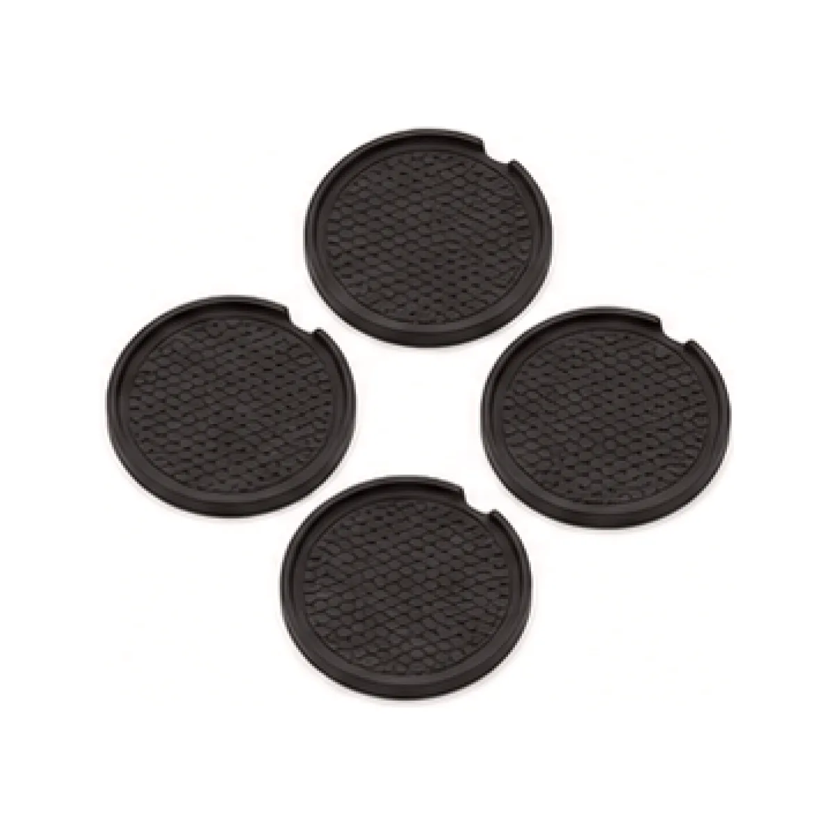Universal Cup Holder Coaster Set - Red Accent white-background product packshot