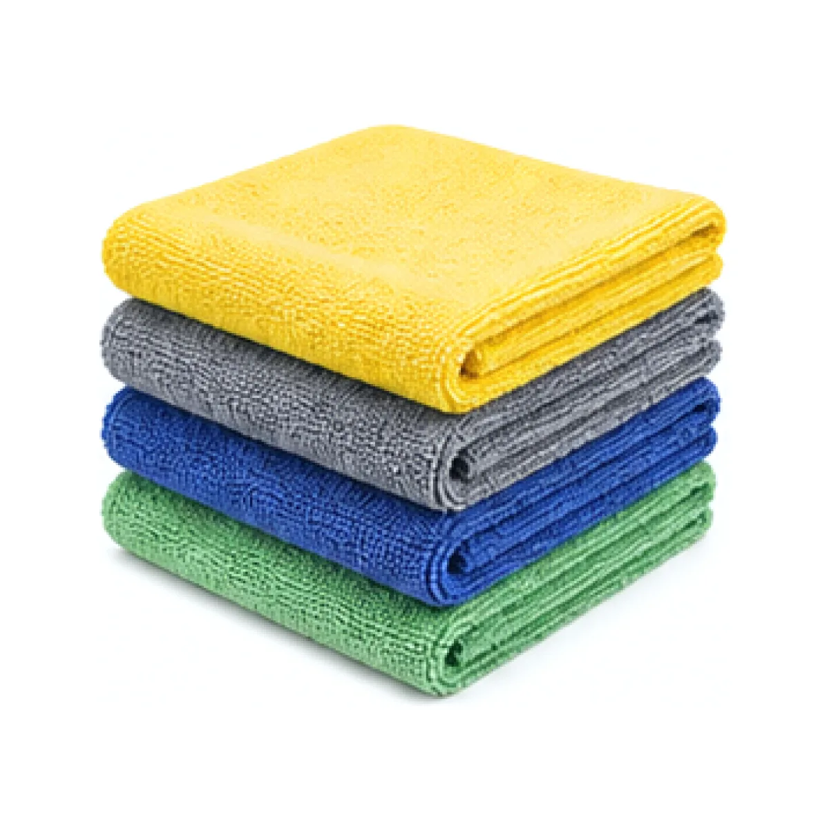 Microfibre Vehicle Cleaning Cloth Set - Blue Accent white-background product packshot