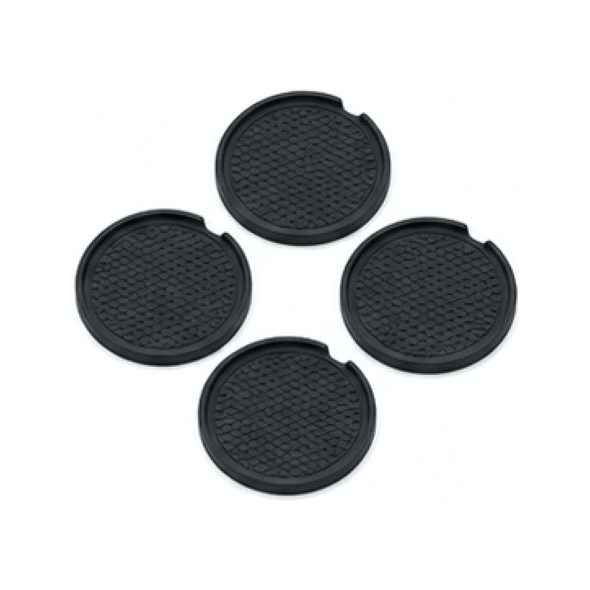 Universal Cup Holder Coaster Set - Blue Accent white-background product packshot