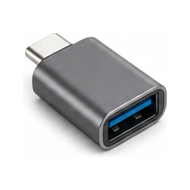 USB-C to USB Adapter - Graphite Finish white-background product packshot
