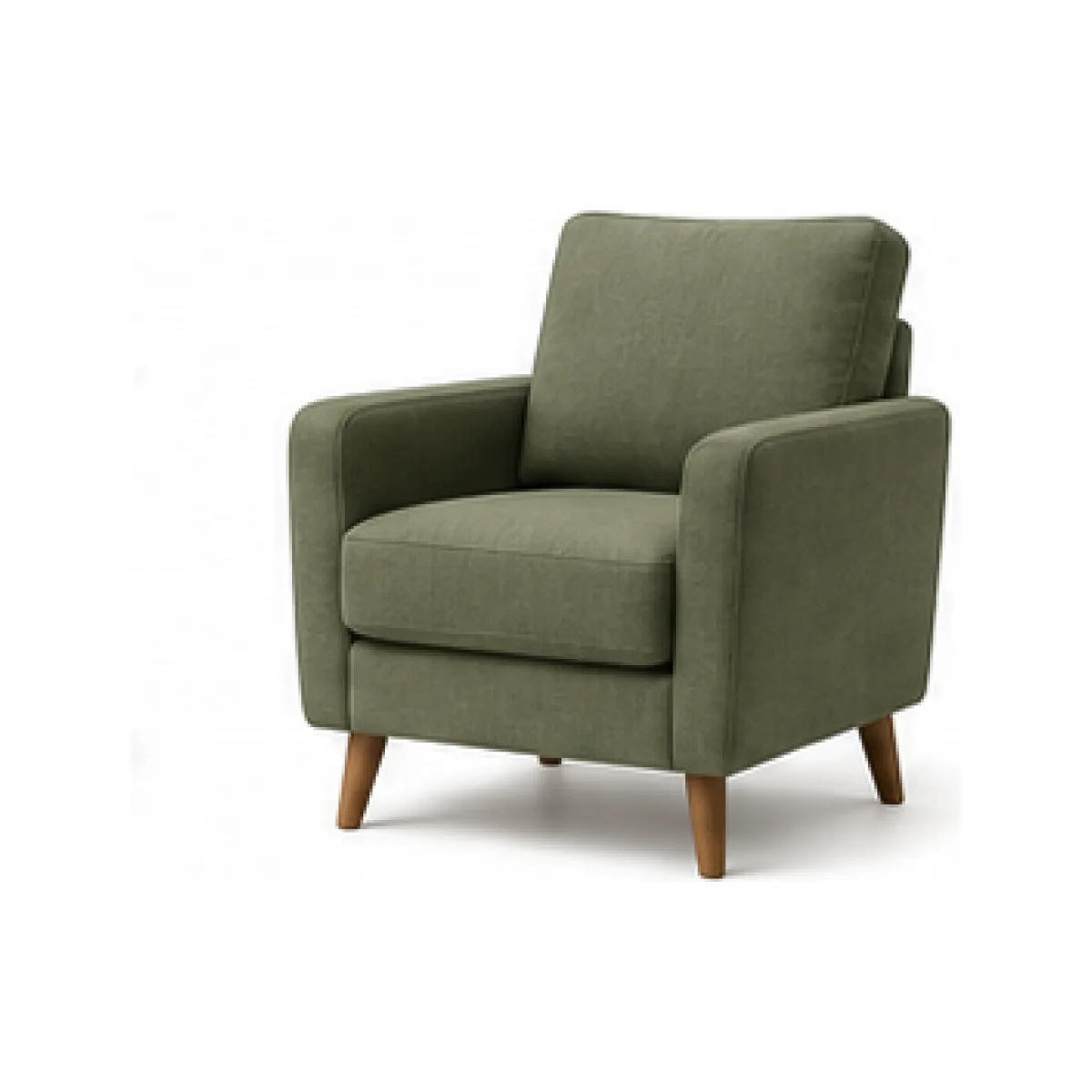 Supportive Lounge Armchair - Deep Walnut Finish white-background product packshot