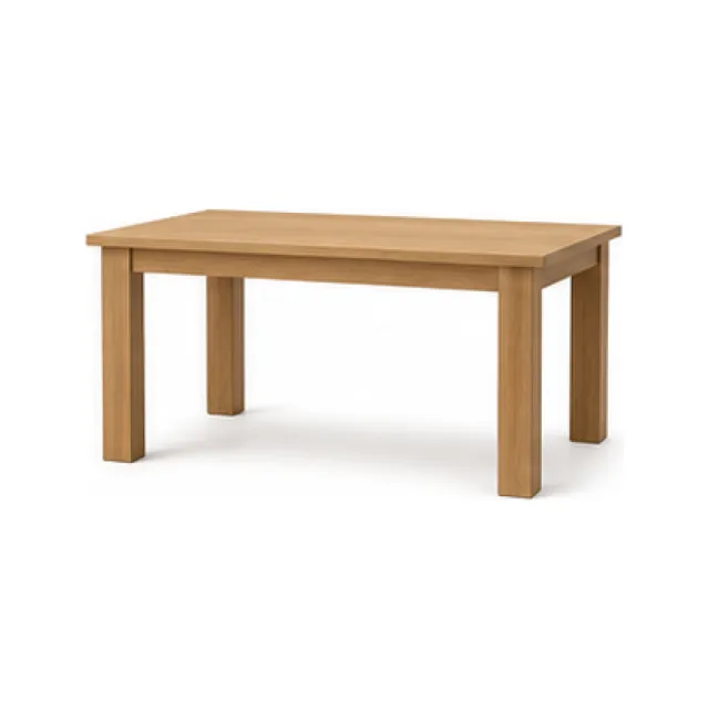 Solid Wood Dining Table - Deep Walnut Finish white-background product packshot