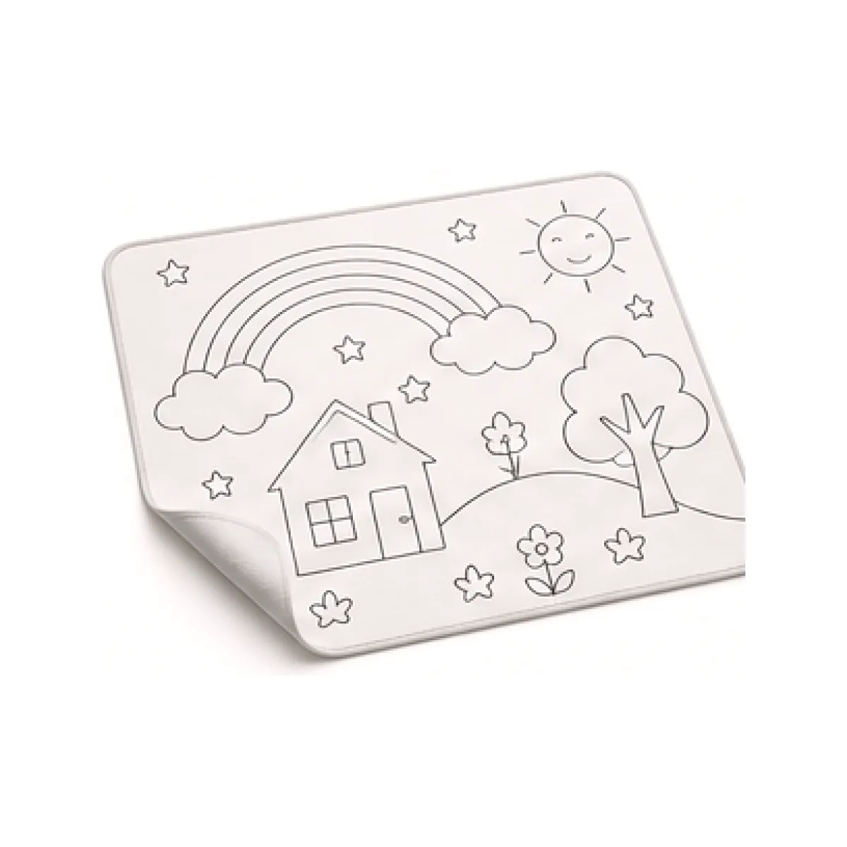 Washable Colouring Mat - Sand Finish white-background product packshot