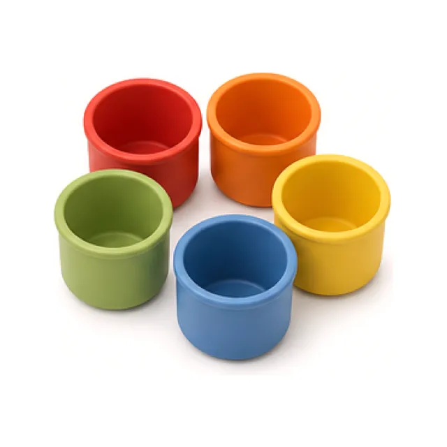 Colour Sorting Cup Set - Sand Finish white-background product packshot