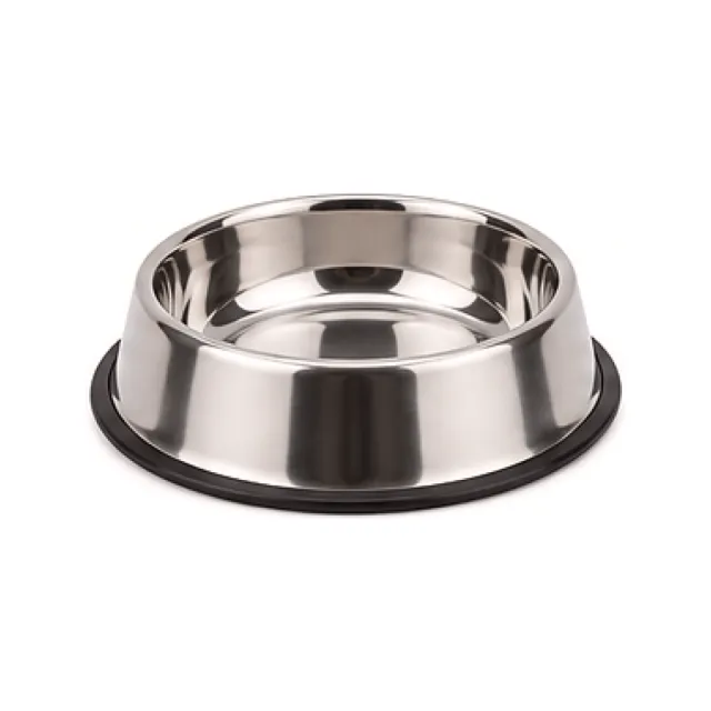 Stainless Steel Pet Bowl - Charcoal Finish white-background product packshot